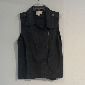Two by Vince Camuto Dark Gray Sleeveless Vest Size L